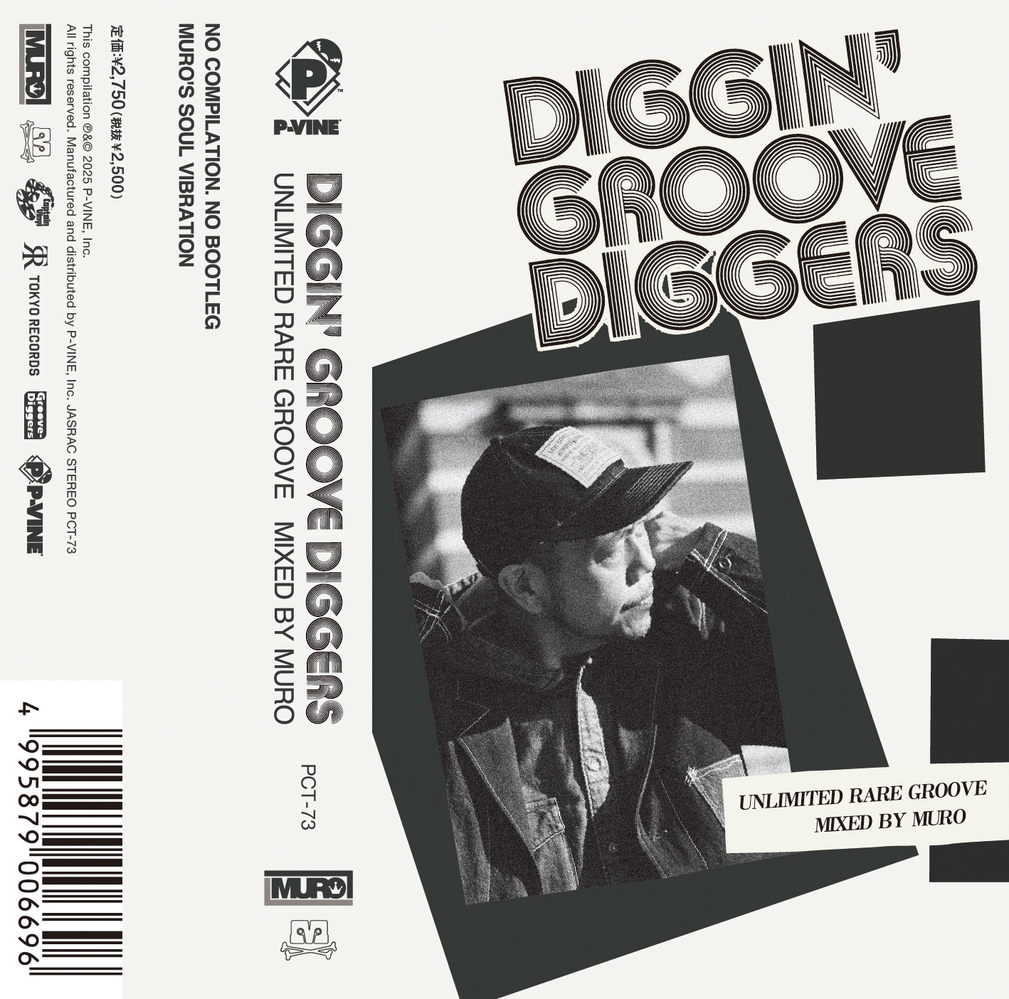 VA “DIGGIN’ “GROOVE-DIGGERS”: Unlimited Rare Groove Mixed By MURO (tentative 2)” CASSETTE