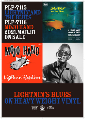 LIGHTNIN' HOPKINS『Mojo Hand T-Shirts』+Poster