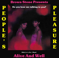People's Pleasure With L.A.'s No. 1 Band Alive & Well『Do You Hear Me Talking To You?』LP